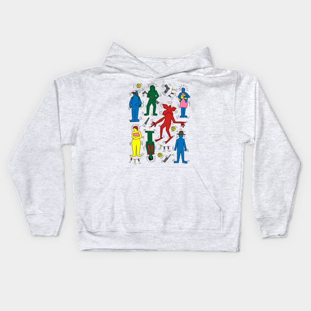 Keith H. Stranger Kids Hoodie by InsomniackDesigns